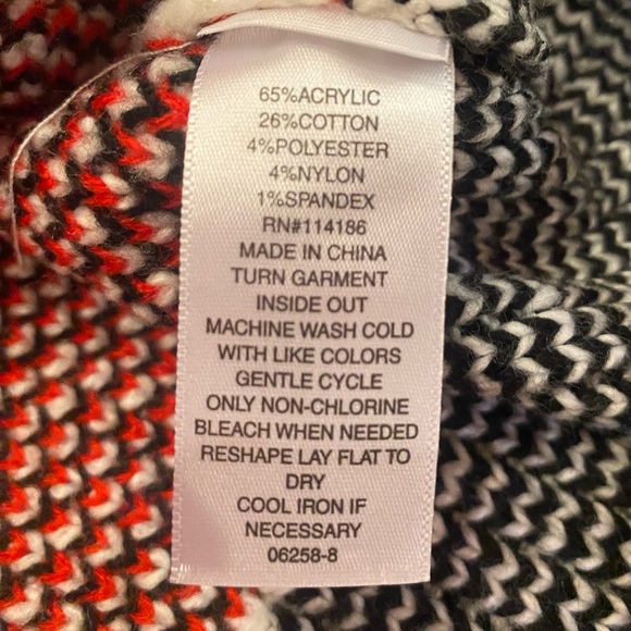 A.N.A Red Combo Knit Sweater Size XXL NWT - Picture 5 of 7
